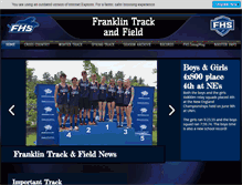 Tablet Screenshot of franklintrack.org